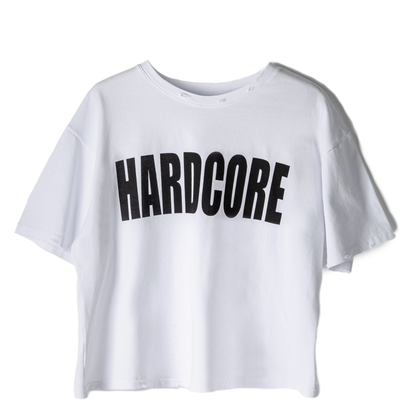 Hardcore White Tee